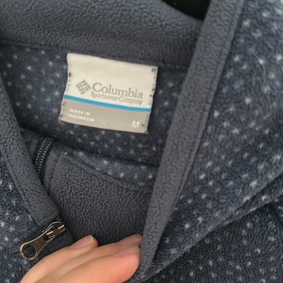 Columbia fleece sweater size M blue lightweight good for Fall - Picture 3 of 4